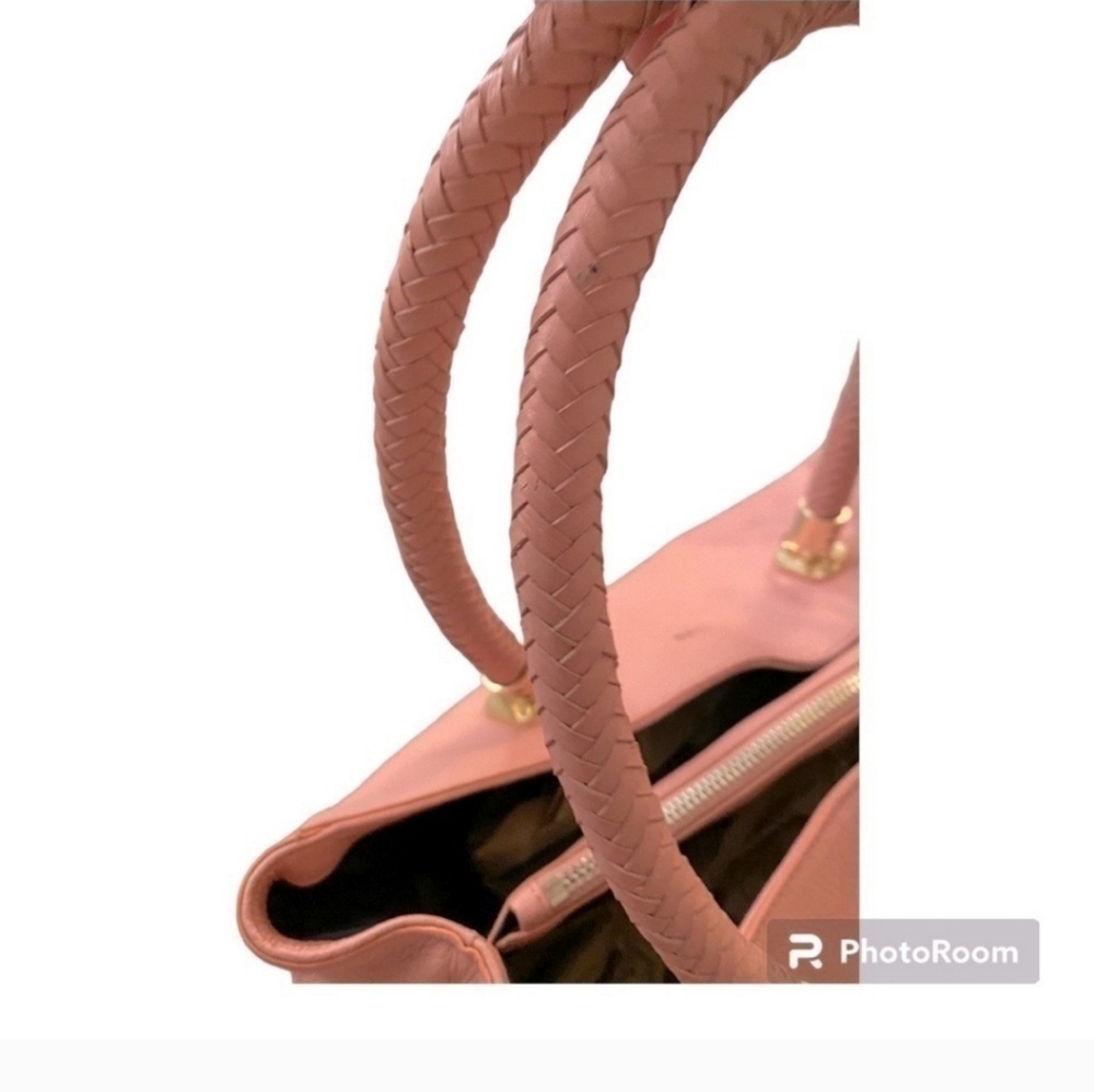 Cole Haan Pink Tote with Braided Handles - Picture 8 of 15